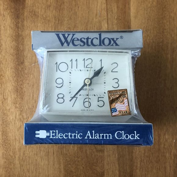 Other Vintage New Westclox Bold Ii 22189 Antique Plain White Electric